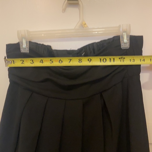 ESCADA HIGH WAISTED SKIRT Black wool pencil skirt SZ 38 draped VINTAGE cocktail - Picture 5 of 11